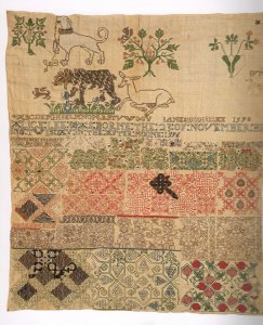 Jane Bostocks 1598 Sampler